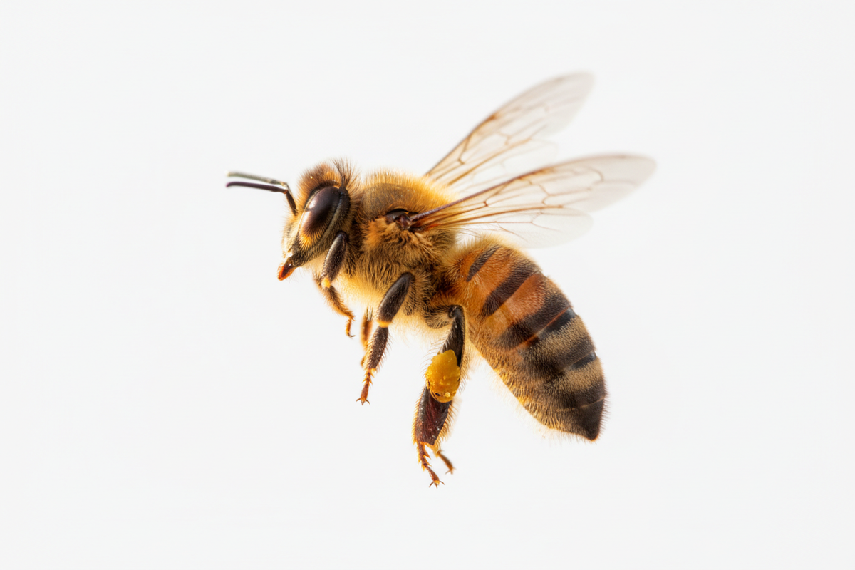 Bee in flight