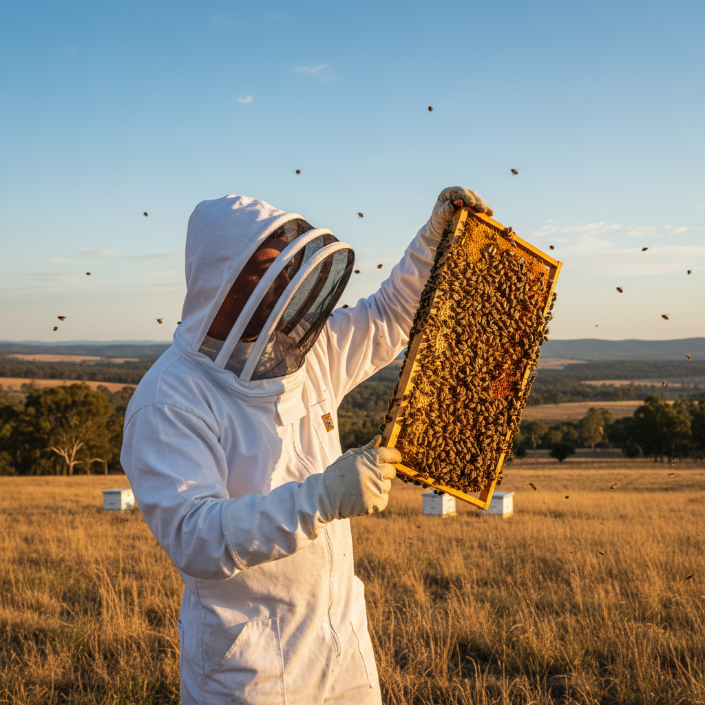 Beekeeper with frame